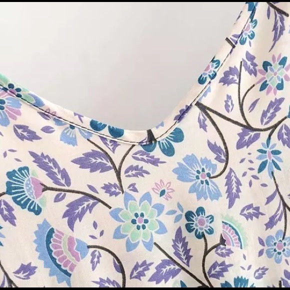 RESTOCKING🎉Western Chic Boho Floral Sun Dress - Picture 9 of 12